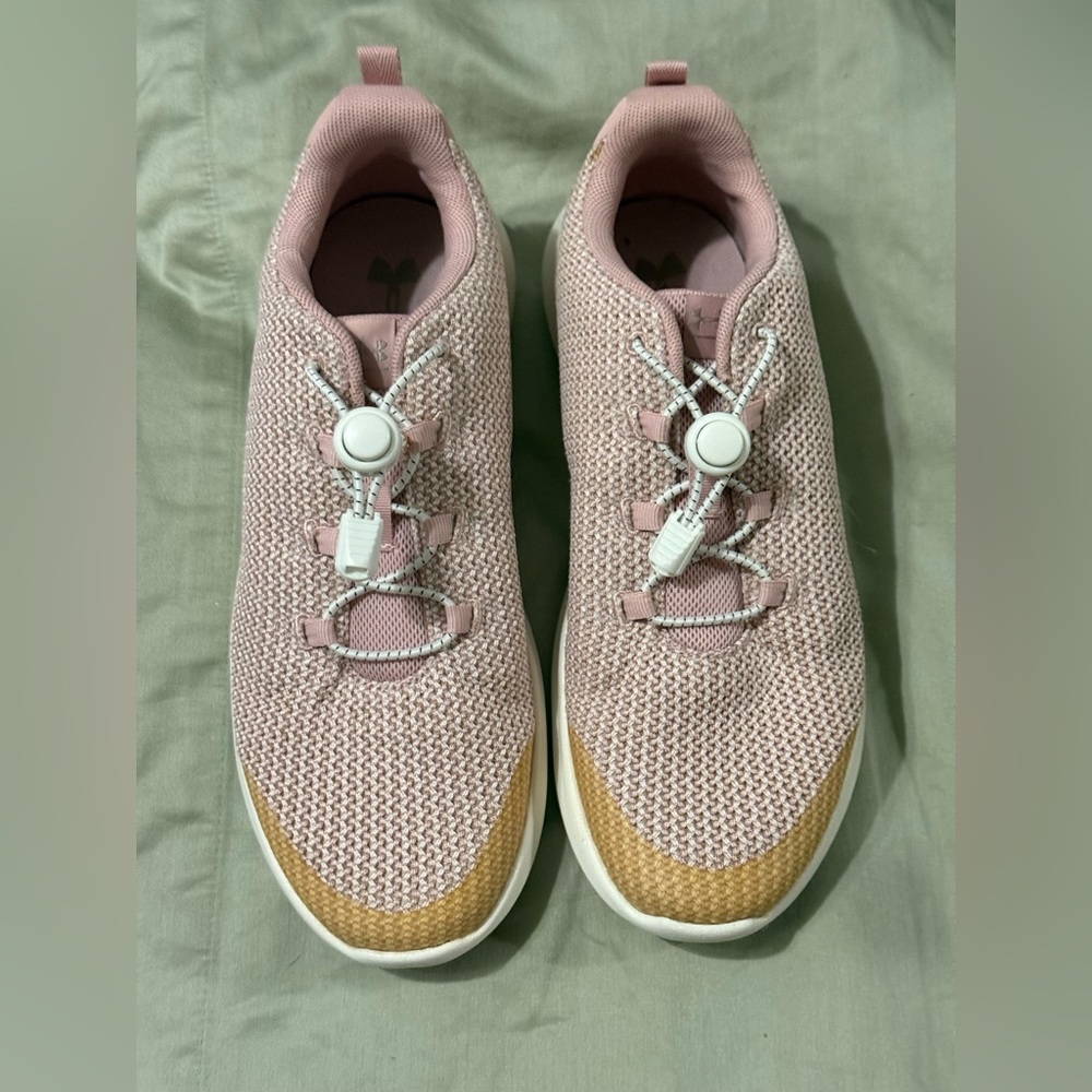 Under Armour Pink Slip Ons NWOB 6Y